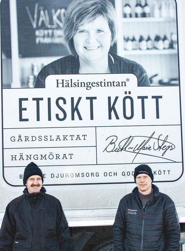 Leif Franzén, Ljungebo, bedriver nötdjursproduktion med sin bror Kenneth. Nu ska de prova Hälsingestintans mobila slakteri.